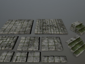 ruin set 3D Model