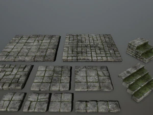 ruin set 3D Model