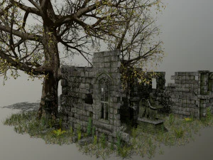ruin set 3D Model