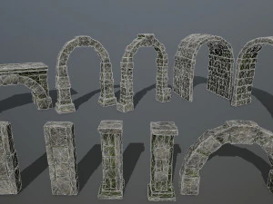ruin set 3D Model