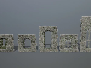 ruin set 3D Model
