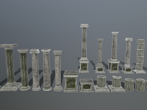 ruin set 3D Model