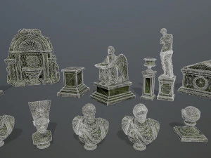 ruin set 3D Model