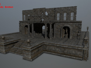 ruin set 3D-Modell