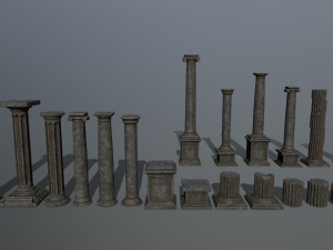 ruin set 3D-Modell