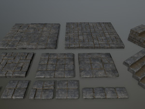ruin set 3D-Modell