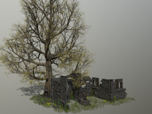 ruin set 3D-Modell