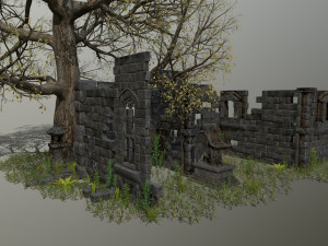 ruin set 3D-Modell
