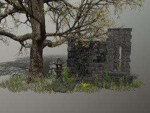 ruin set 3D-Modell