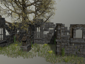 ruin set 3D-Modell