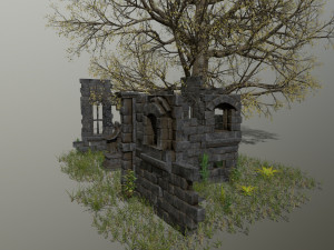 ruin set 3D-Modell