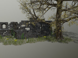 ruin set 3D-Modell