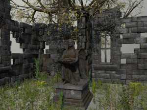 ruin set 3D-Modell