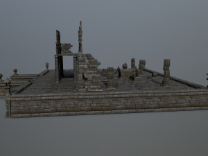 ruin set 3D-Modell