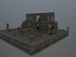 ruin set 3D-Modell