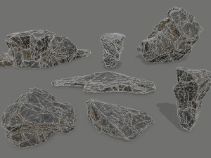 ruin set 3D-Modell