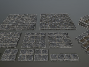 ruin set 3D-Modell