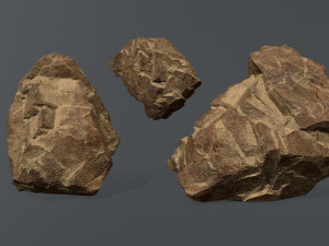 desert rocks 3D Model