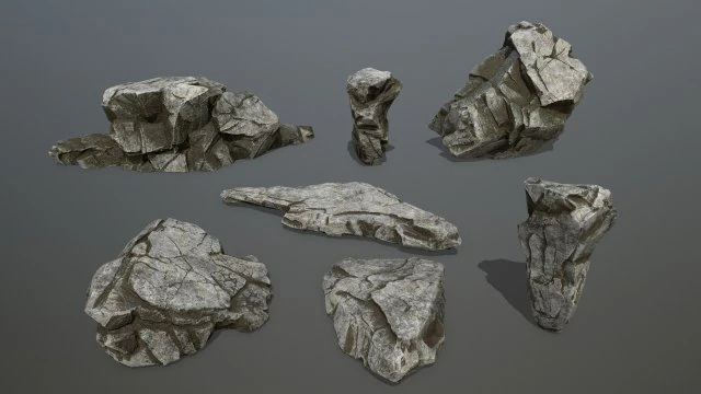 pedras Modelo 3D .c4d .max .obj .3ds .fbx .stl .blend 