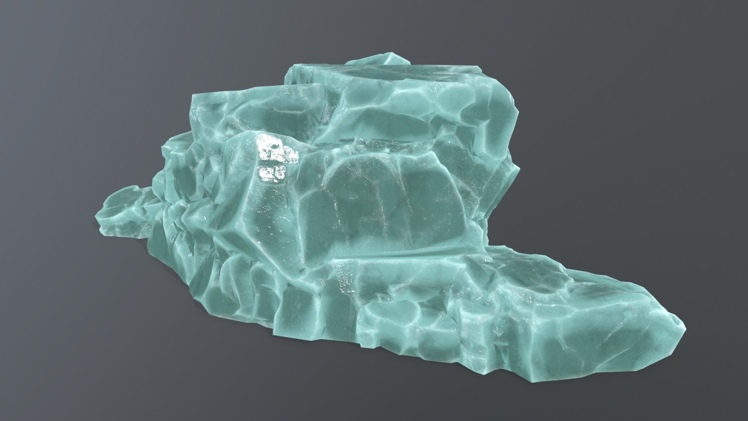 Ice model. Ice Rock.