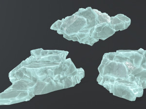 ice rocks Modèle 3D