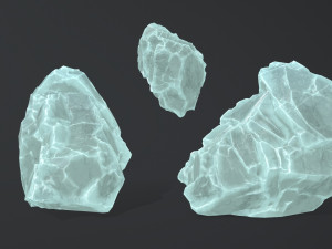 ice rocks Modèle 3D