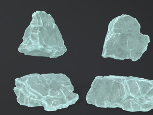 ice rocks Modèle 3D