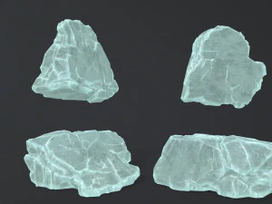 крижані камені 3D Модель