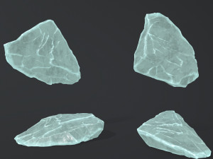 ice rocks Modèle 3D