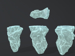 ice rocks Modèle 3D
