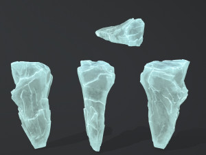 ice rocks Modèle 3D
