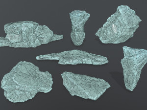 ice rocks Modèle 3D