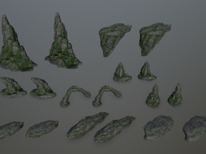 cliff rocks 3D Model
