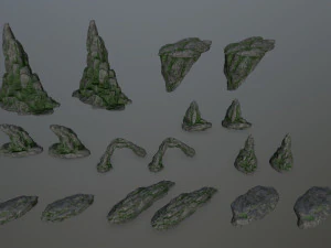 cliff rocks 3D Model