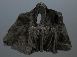 彫像門 3Dモデル