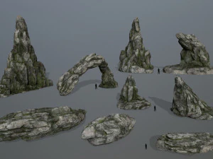 록 세트 1 3D 모델