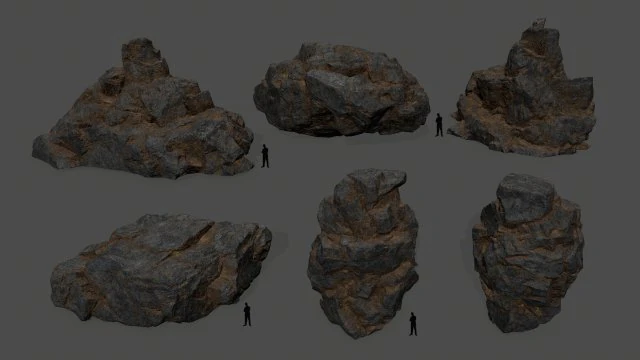 rocks 3D Model .c4d .max .obj .3ds .fbx .stl .blend