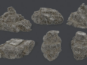 desert rocks Modelo 3D