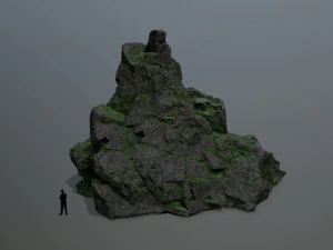 mossy rocks 3D Model