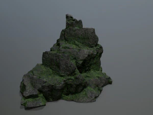 mossy rocks 3D Model
