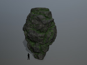 mossy rocks Model 3D