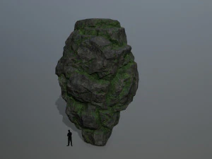 mossy rocks 3D Model