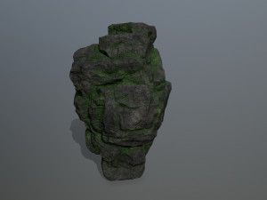 mossy rocks Model 3D