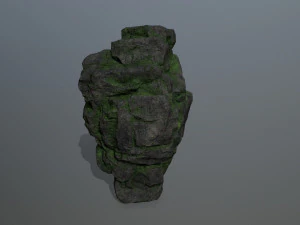 mossy rocks 3D Model