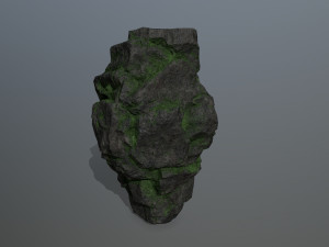 mossy rocks Model 3D
