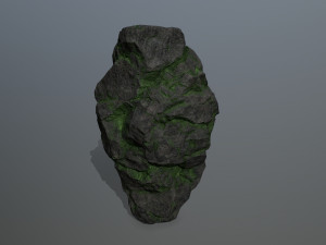 mossy rocks Model 3D