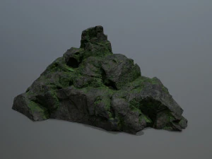 mossy rocks 3D Model