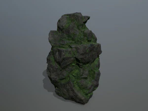 mossy rocks 3D Model