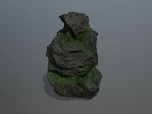 mossy rocks 3D Model