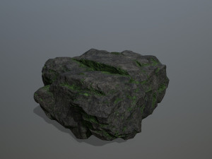 mossy rocks Model 3D